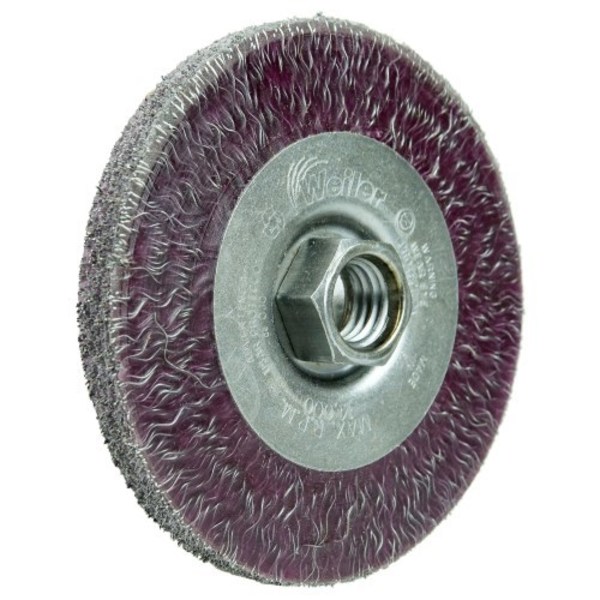 Weiler 4" Polyflex Face Wheel, Encapsulated, .014" Steel Fill, 5/8"-11 UNC 35416